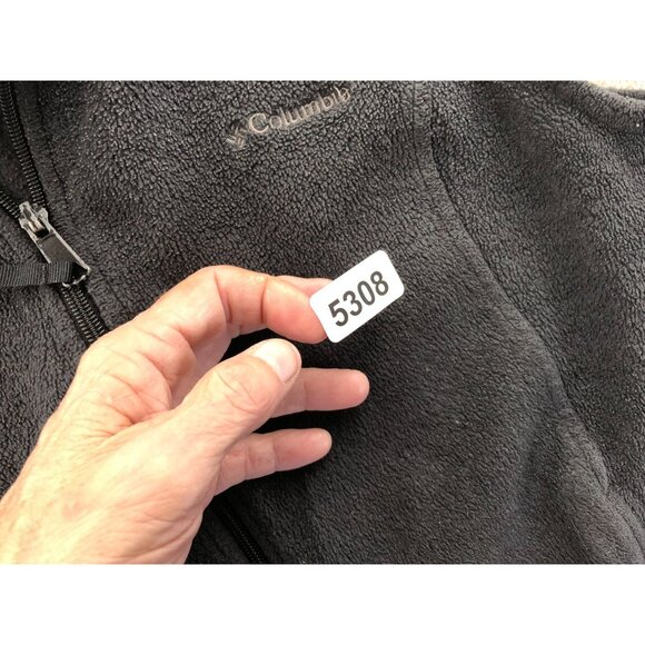 Columbia Womens Vest Jacket Large Black Fleece Full Zip Stand Collar Outdoors - Picture 13 of 13